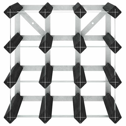 Garrafeira para 12 garrafas madeira de pinho maciça preto