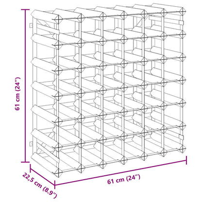 Garrafeira para 42 garrafas madeira de pinho maciça preto