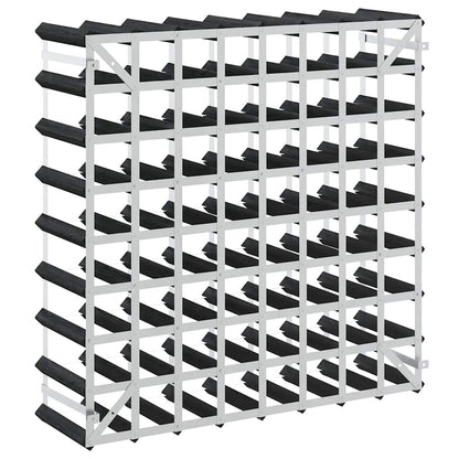 Garrafeira para 72 garrafas madeira de pinho maciça preto