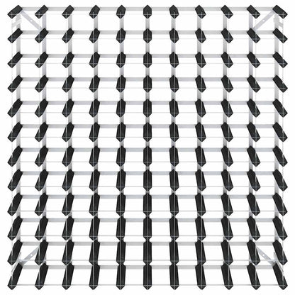 Garrafeira para 120 garrafas madeira de pinho maciça preto