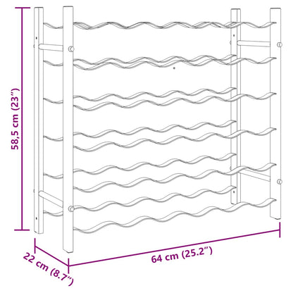 Garrafeira para 36 garrafas ferro preto