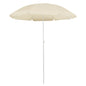 Guarda-sol de jardim com poste de aço 180 cm cor areia