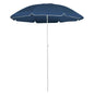 Guarda-sol de jardim com poste de aço 180 cm azul
