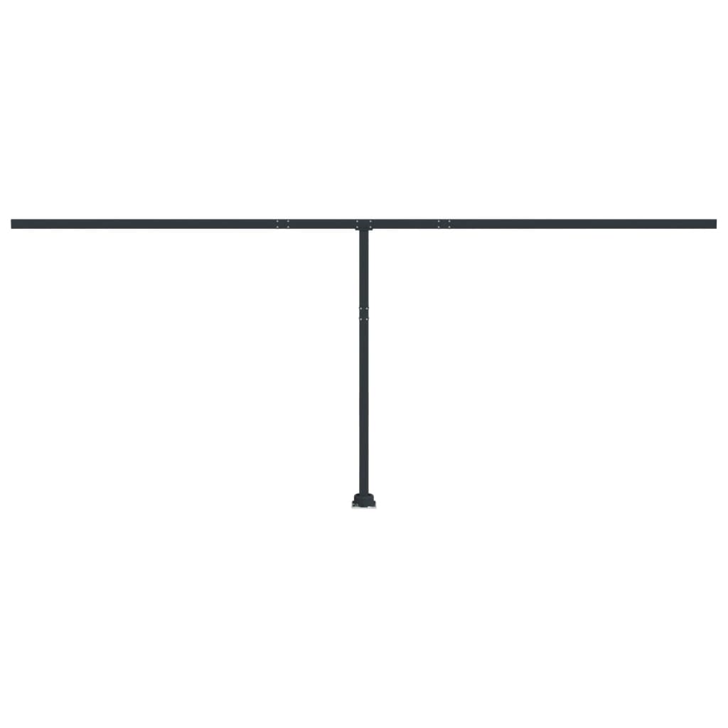 Conjunto de postes para toldo 600x245 cm ferro antracite