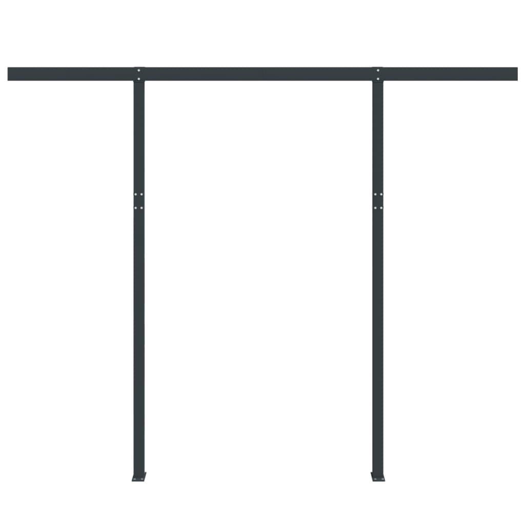 Conjunto de postes para toldo 300x245 cm ferro antracite