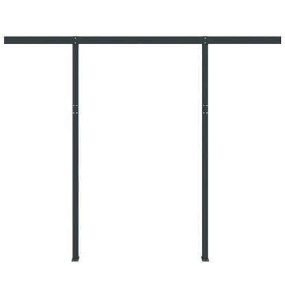 Conjunto de postes para toldo 300x245 cm ferro antracite