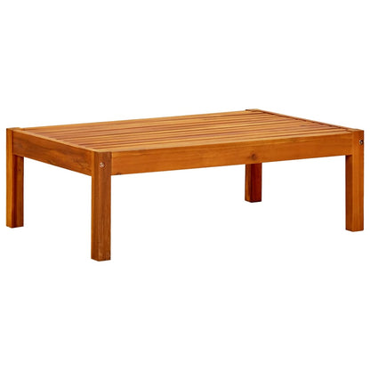 Banco de jardim com mesa e apoios de pés acácia maciça