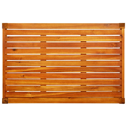Banco de jardim com mesa e apoios de pés acácia maciça