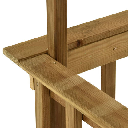 Abrigo para barbecue 163,5x93x210cm madeira de pinho impregnada