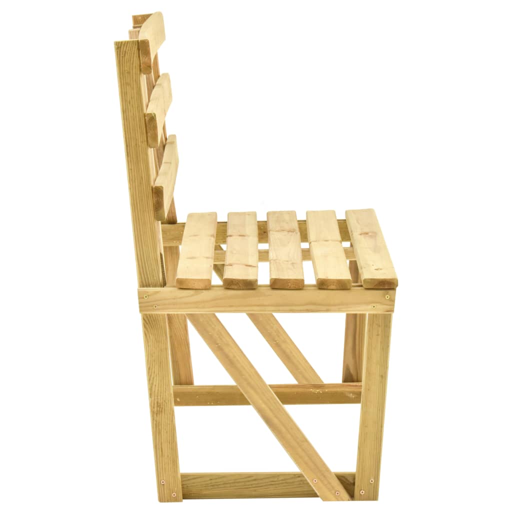 Banco de jardim 120 cm madeira de pinho impregnada