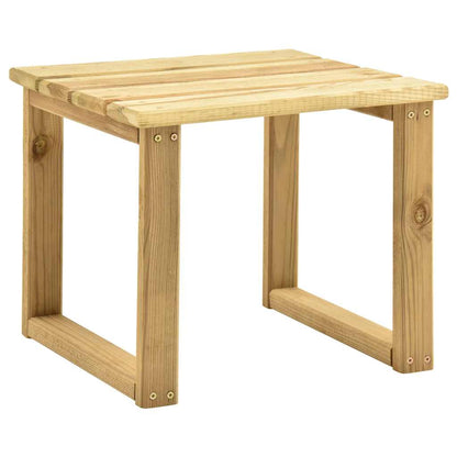 Espreguiçadeira de jardim com mesa madeira de pinho impregnada