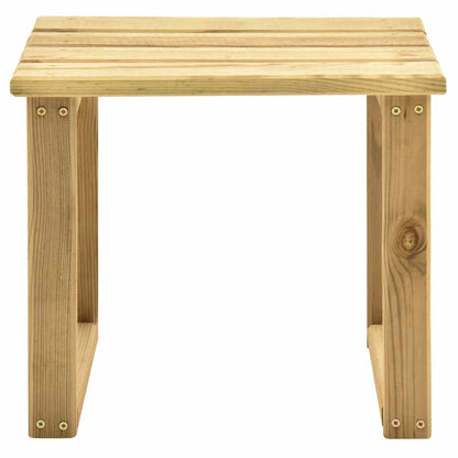 Espreguiçadeira de jardim com mesa madeira de pinho impregnada