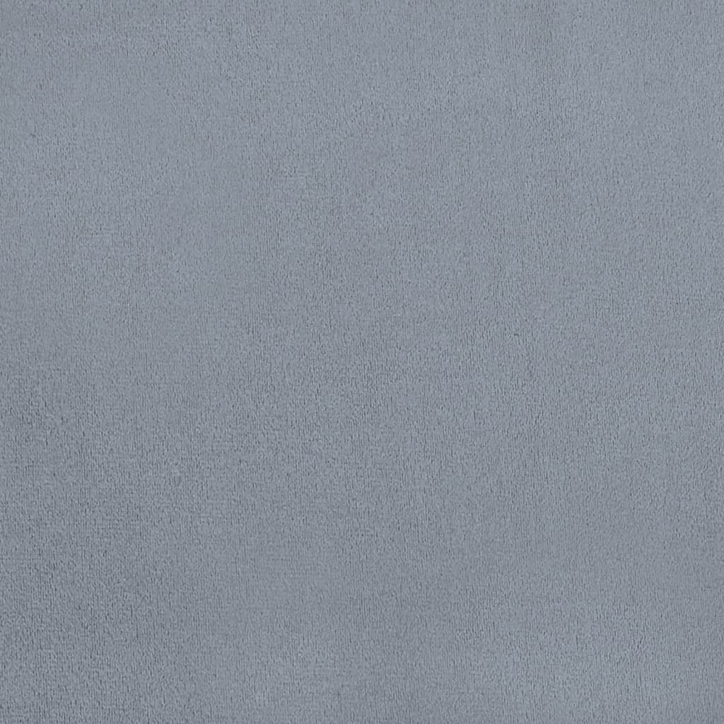 Cadeiras de jantar 4 pcs veludo cinzento-claro