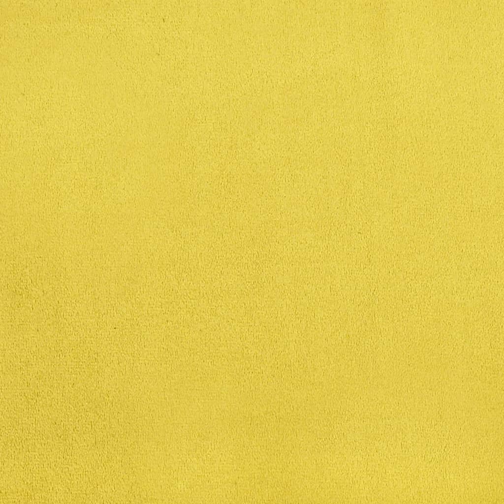 Cadeiras de jantar 4 pcs veludo amarelo mostarda