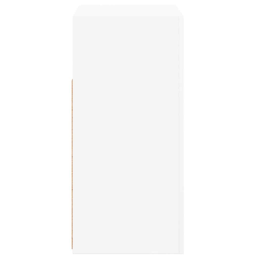 Aparador com luzes LED 80x35x75 cm branco