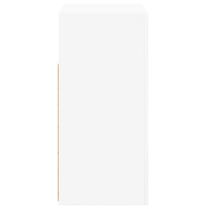 Aparador com luzes LED 80x35x75 cm branco