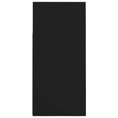 Aparador com luzes LED 80x35x75 cm preto