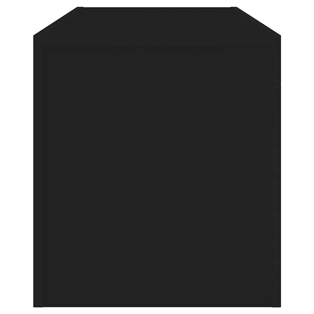 Móvel de TV com luzes LED preto