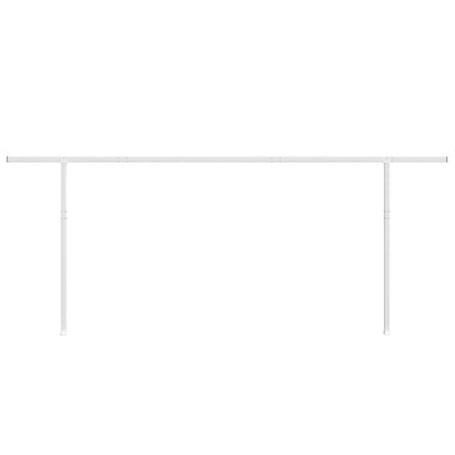 Conjunto de postes para toldo 600x245 cm ferro branco