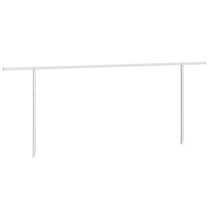 Conjunto de postes para toldo 600x245 cm ferro branco