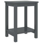 Mesa de cabeceira 35x30x47 cm pinho maciço cinzento-escuro