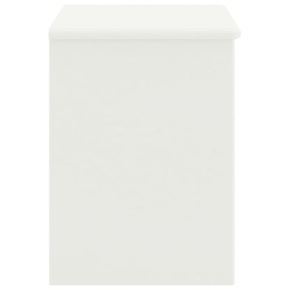 Mesa de cabeceira 35x30x40 cm madeira de pinho maciça branco