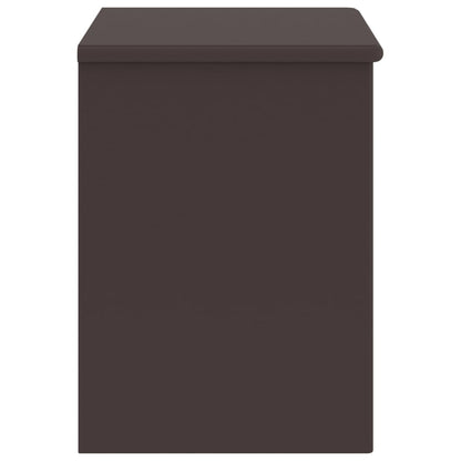 Mesa de cabeceira 35x30x40 cm pinho maciço castanho-escuro