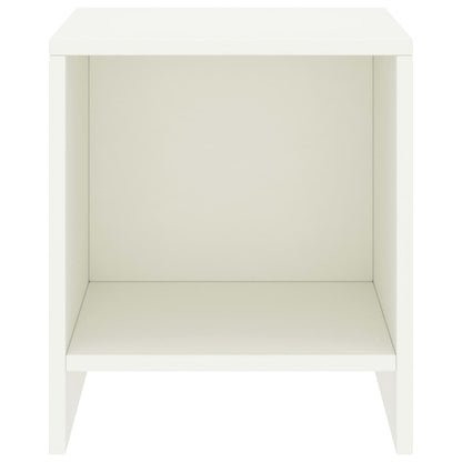 Mesa de cabeceira 35x30x40 cm madeira de pinho maciça branco