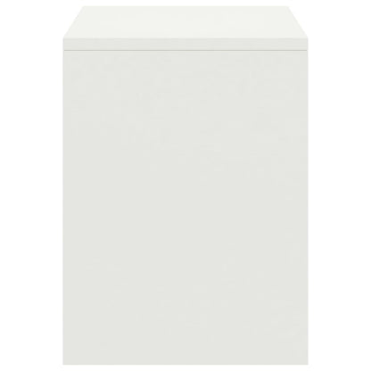 Mesa de cabeceira 35x30x40 cm madeira de pinho maciça branco