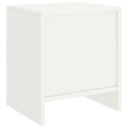 Mesa de cabeceira 35x30x40 cm madeira de pinho maciça branco