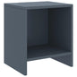 Mesa de cabeceira 35x30x40 cm pinho maciço cinzento-claro