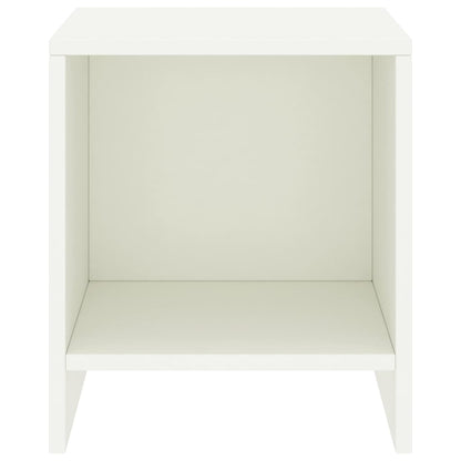 Mesas de cabeceira 2 pcs 35x30x40cm madeira pinho maciça branco