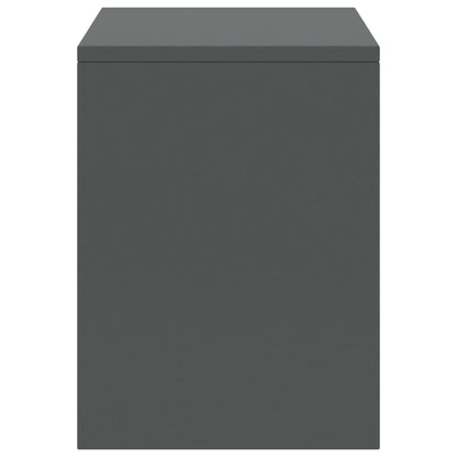 Mesas de cabeceira 2pcs 35x30x40cm pinho maciço cinzento-escuro