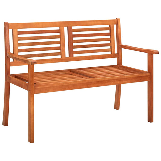 Banco de jardim 2 lugares c/ almofadão 120 cm eucalipto maciço