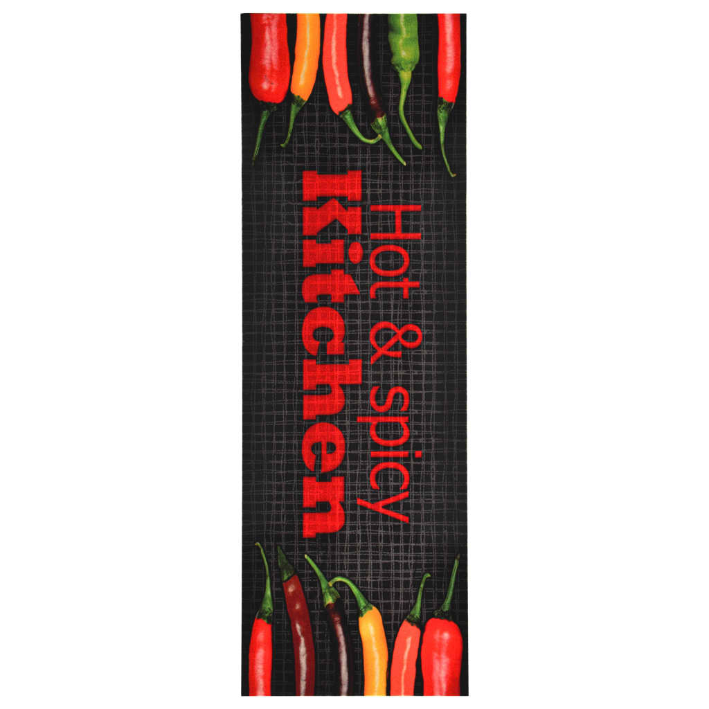 Tapete de cozinha lavável com design Hot & Spicy 60x300 cm