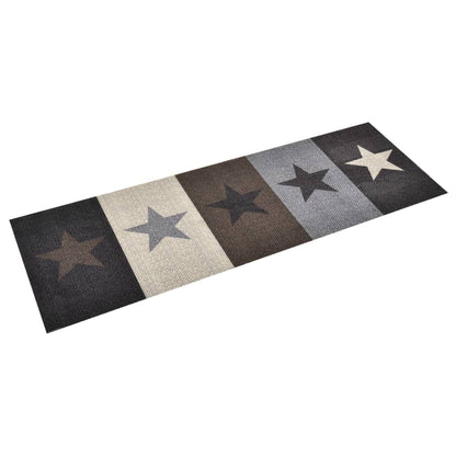 Tapete de cozinha lavável com design estrelas 60x300 cm