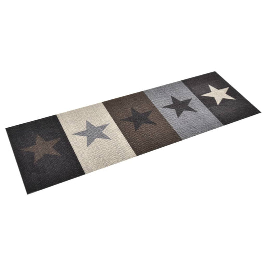 Tapete de cozinha lavável com design estrelas 60x300 cm