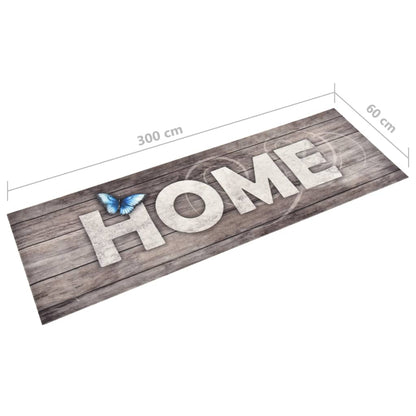 Tapete de cozinha lavável com design Home 60x300 cm