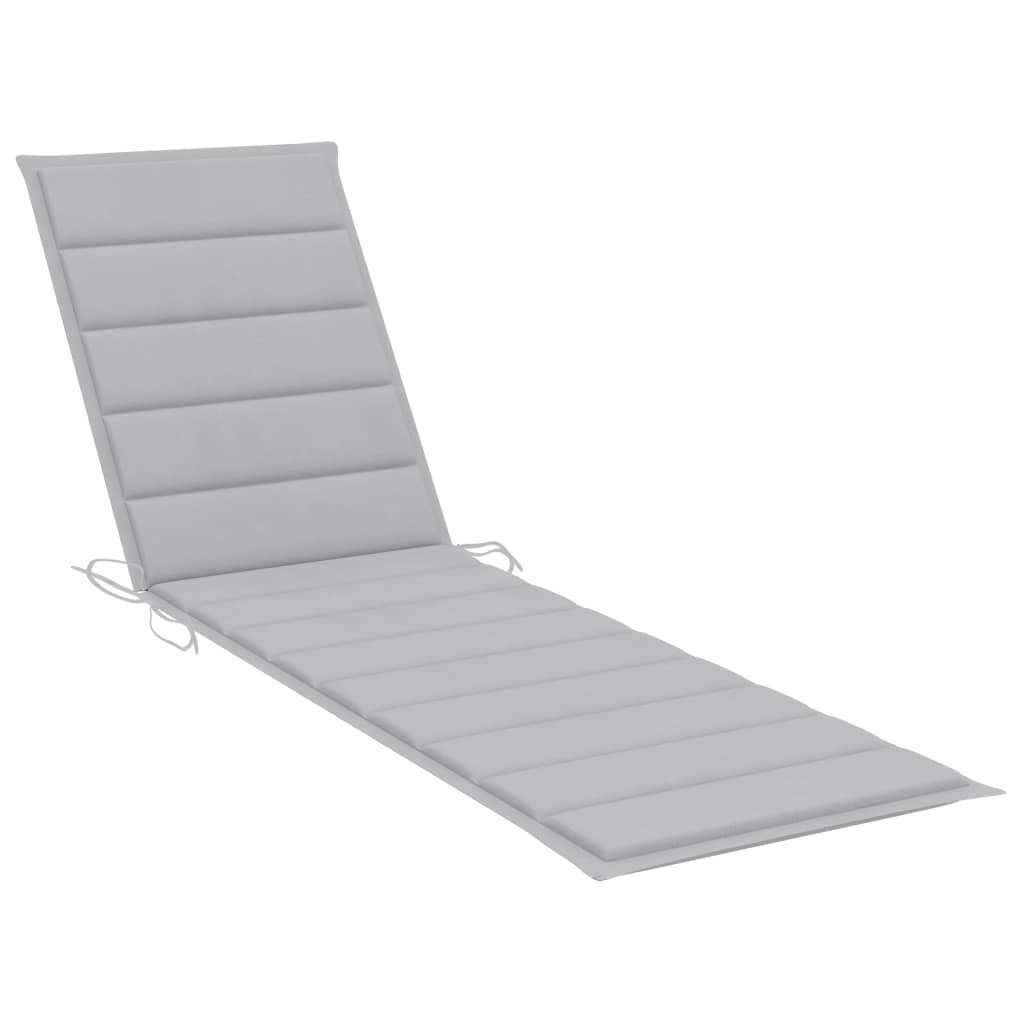 Espreguiçadeira com mesa e almofadão madeira de teca maciça