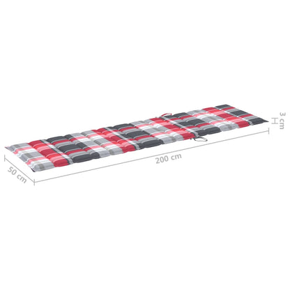 Espreguiçadeira com mesa e almofadão madeira de teca maciça