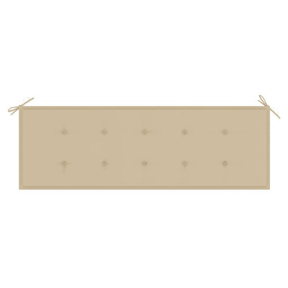 Banco de jardim empilhável c/ almofadão 159 cm teca maciça