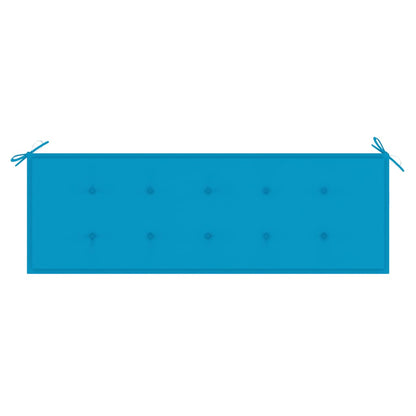 Banco de jardim empilhável c/ almofadão 159 cm teca maciça