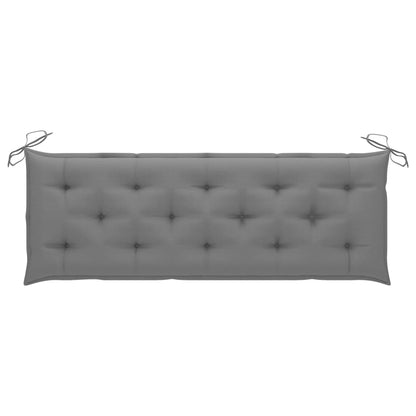 Banco de jardim empilhável c/ almofadão 159 cm teca maciça