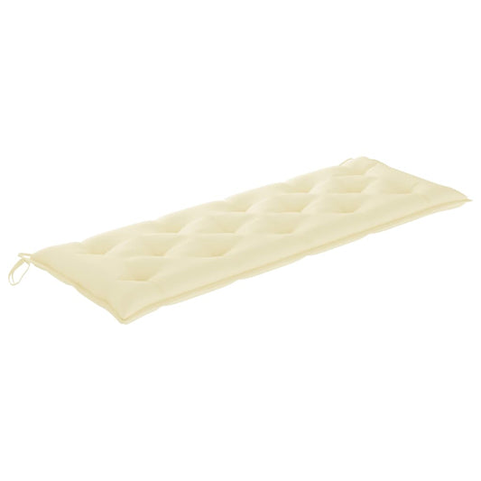 Banco de jardim empilhável c/ almofadão 159 cm teca maciça