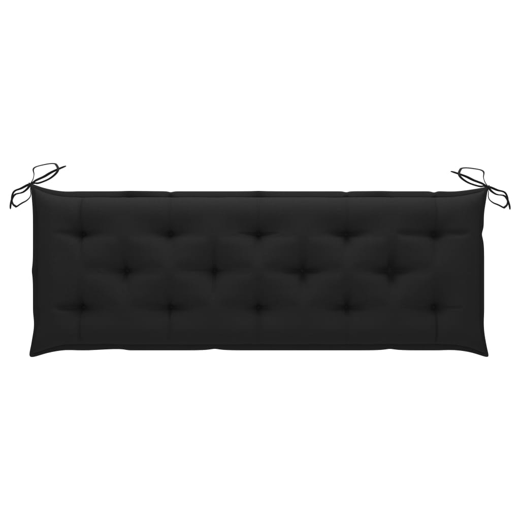 Banco de jardim empilhável c/ almofadão 159 cm teca maciça