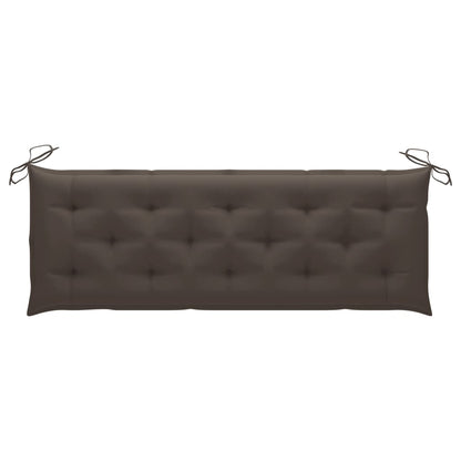 Banco de jardim empilhável c/ almofadão 159 cm teca maciça