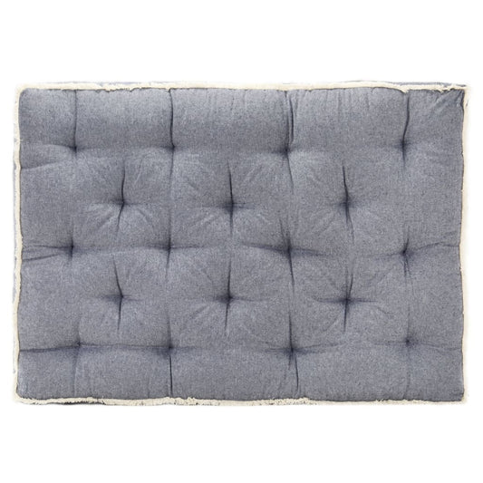 Almofadão para sofá de paletes 120x80x10 cm azul