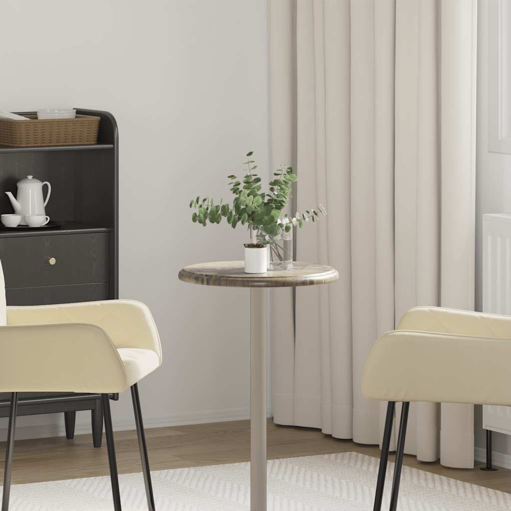 Tampo de mesa Ø40x2,5 cm mármore cinzento