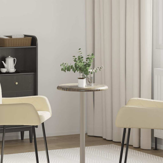 Tampo de mesa Ø40x2,5 cm mármore cinzento