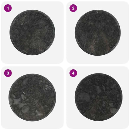 Tampo de mesa Ø60x2,5 cm mármore preto